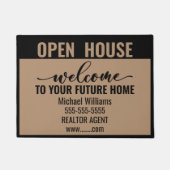 Open House Custom Realtor Welkom voor klanten Deurmat (Voorkant)