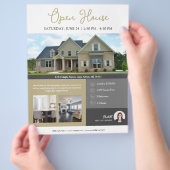 Open House Information Real Estate Flyer (Hand)