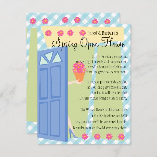 Open House Kaart (Voorkant / Achterkant)