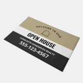 Open House Logo Welcome Sign Doormat Deurmat (Schuin)