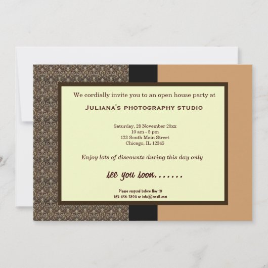 Open House New Business Kaart (Voorkant)