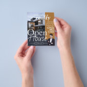 Open House-onroerendgoedmakelaar Flyer (Hand)