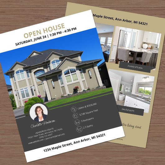 Open House Real Estate Flyer