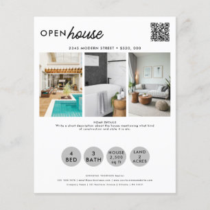 Open House Real Estate Just Listening Photo Flyer