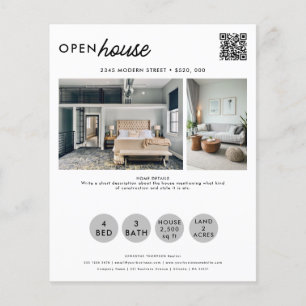 Open House Real Estate Just Listening Photo Flyer