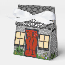 Open House Realty Company House Pinch Box Favors