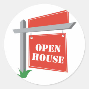 Open House Ronde Sticker