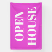 OPEN HOUSE-spandoek Spandoek (Verticaal)