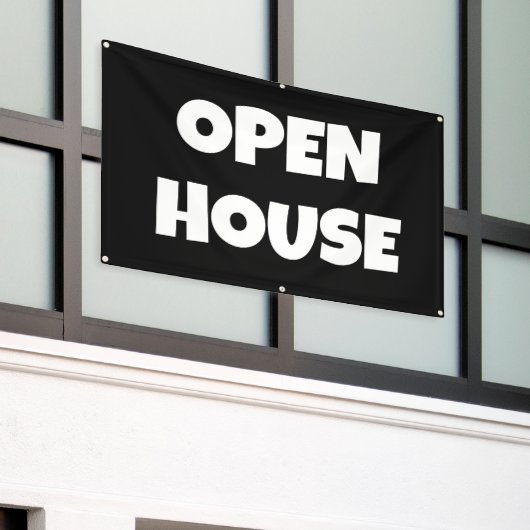 OPEN HOUSE-spandoek Spandoek (Buitenkant Gebouw)