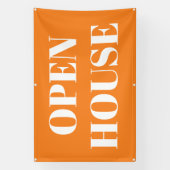 OPEN HOUSE-spandoek Spandoek (Verticaal)