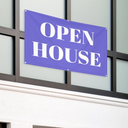 OPEN HOUSE-spandoek Spandoek (Buitenkant Gebouw)