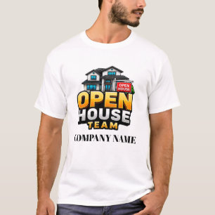 🏠 Open House Team Vastgoed Bezichtiging Personeel T-shirt