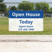 Open House Today Blue White Real Estate Agent Name Spandoek (Insitu)