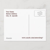 Open huis briefkaart (Achterkant)