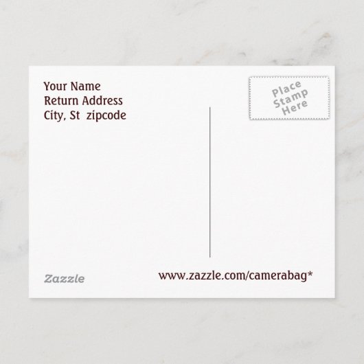 Open huis briefkaart (Achterkant)