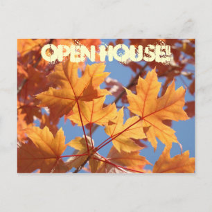 OPEN HUIS! briefkaarten Uitnodigingen najaar