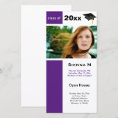 Open Huis Diploma-uitreiking (Donker Orkidee) (Voorkant / Achterkant)