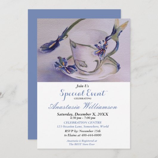 OPEN HUIS FEEST EVENT UITNODIGEN KAART (Voorkant / Achterkant)