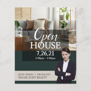 Open Huis Makelaar Flyer