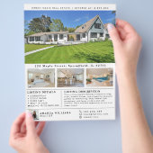 Open huis modern eigendom flyer (Hand)