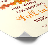 Open huis onroerend goed Poster herfstbladeren (Hoek)