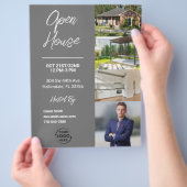 open huis | Reclamebrochure voor onroerend goed Flyer (Hand)