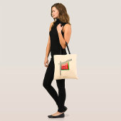 Open huis teken Canvas tas