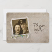 Open huis ter gelegenheid van 70-jarig huwelijksju kaart (Voorkant)