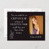 open huis uitnodiging briefkaart (Voorkant / Achterkant)