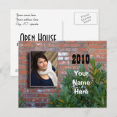 Open huis uitnodiging briefkaart (Voorkant / Achterkant)