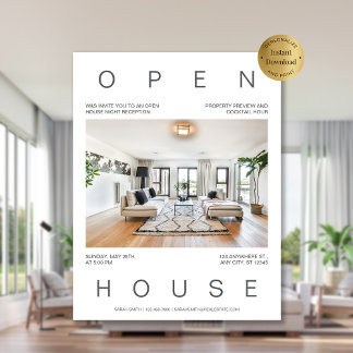 Open huis uitnodiging Sjabloon Flyer