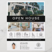 Open Huis Vastgoed Makelaar Aangepast Logo Flyer (Voorkant)