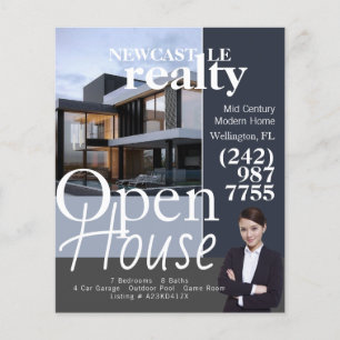 Open Huis Vastgoed Makelaar Flyer