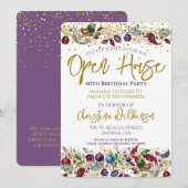 Open Huis verjaardagsfeestje Kaart (Voorkant / Achterkant)