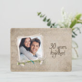 Open huis voor 30-jarig huwelijksjubileum kaart (Staand voorkant)