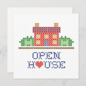 Open huisuitnodiging kaart (Voorkant / Achterkant)