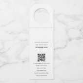Open huizen & makelaars Foto QR Code Flessenhanger (Achterkant)