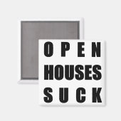 Open huizen zuigen magneet (Voorkant / Achterkant)