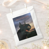 Open If You Dare. Big, black dog Bedankzakje (Geknipt)