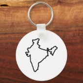 OPEN INDIA OUTLINE SLEUTELHANGER (Voorkant)