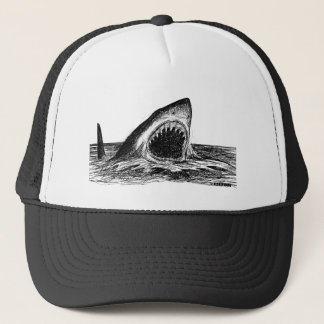 OPEN JAWS Crosshatch Art Trucker Hat Pet