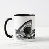 OPEN JAWS Great White Shark Designer Mok (Links)