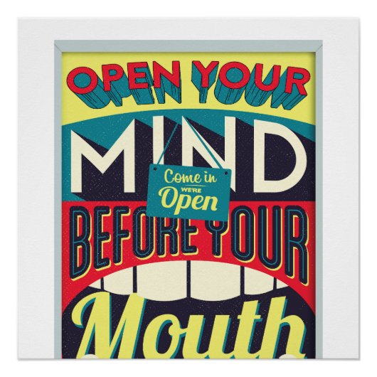Open je geest perfect poster (Voorkant)