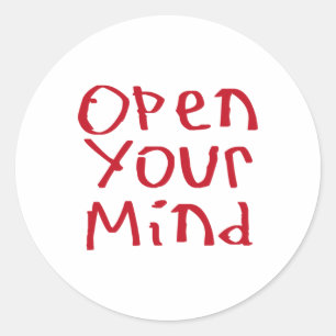 Open je geest Sticker