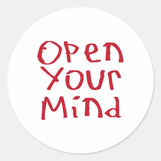 Open je geest Sticker (Voorkant)