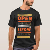 Open je geest t-shirt (Voorkant)