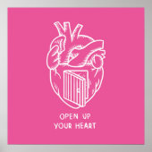 Open je hart poster (Voorkant)