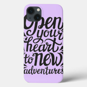 Open Je Hart Voor Nieuwe Avonturen iPhone 13 Hoesje