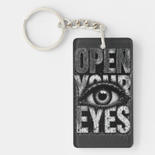 Open Je Ogen Grunge Gotische Oog Streetwear Kunst Sleutelhanger