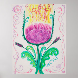 Open jezelf voor het universum poster